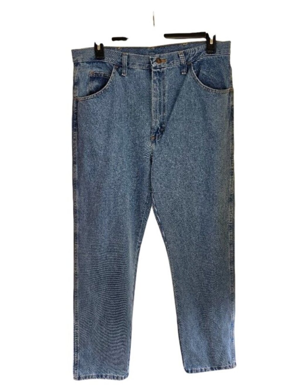 Rustler Classic Straight Leg Jeans 36x34 Blue Denim Regular Fit Mens